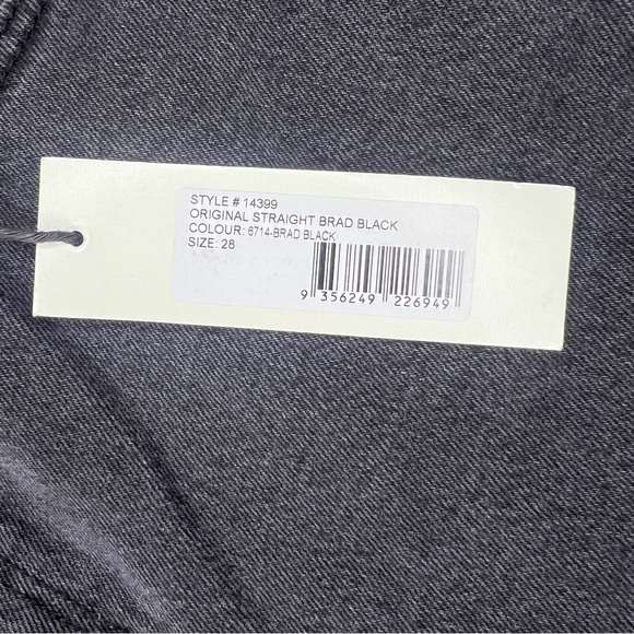 ROLLA’S Original High Rise Straight Jeans Brad Black size 28 NWT - Picture 5 of 10